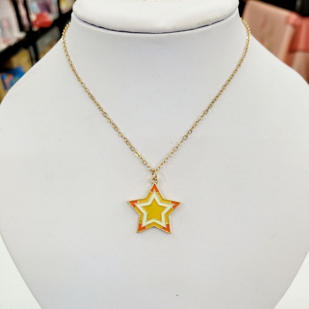 Brand New Yellow Star Gold Necklace